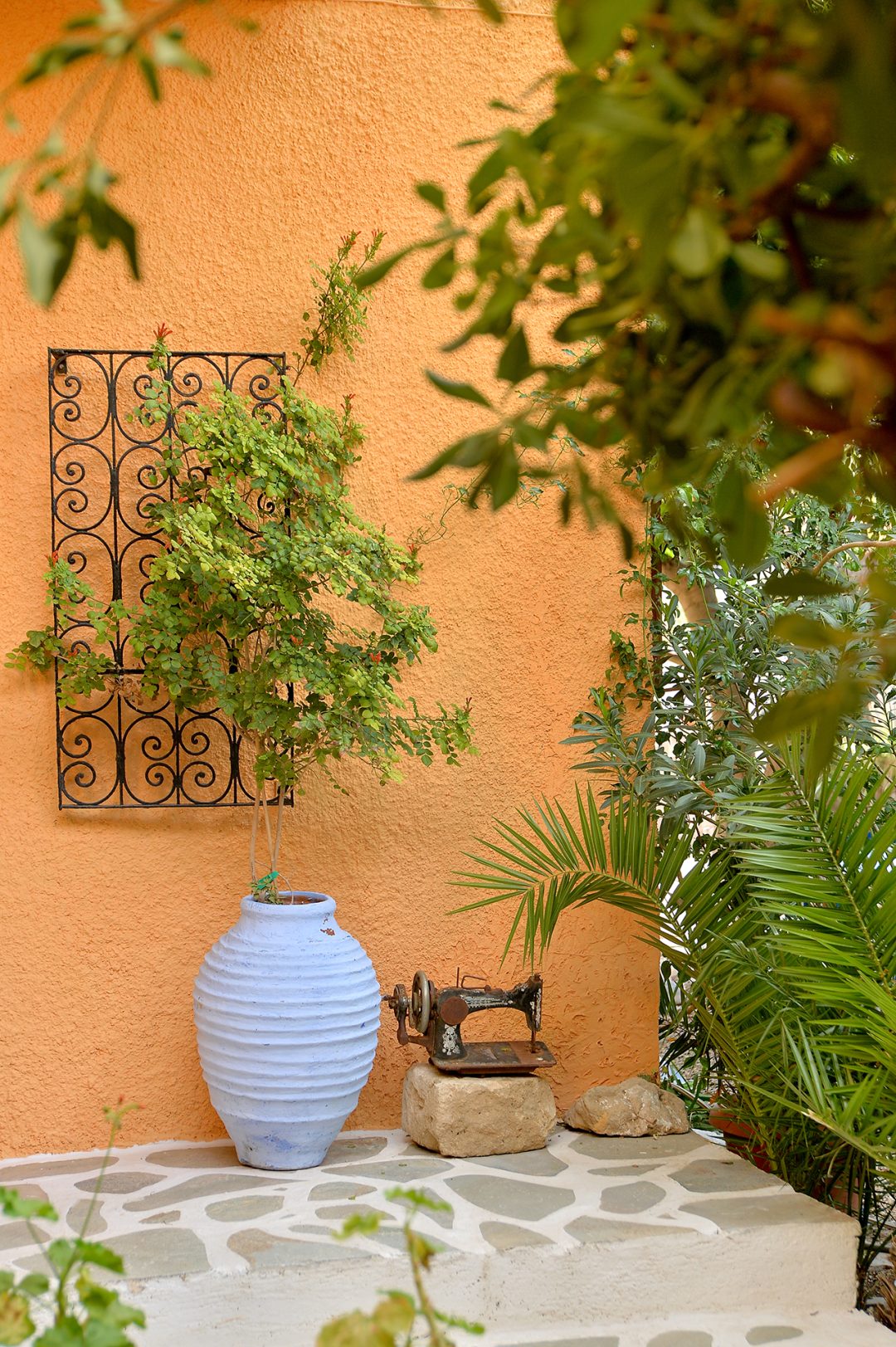 Vagia Traditional Hotel exterior nestled in Aegina Greece