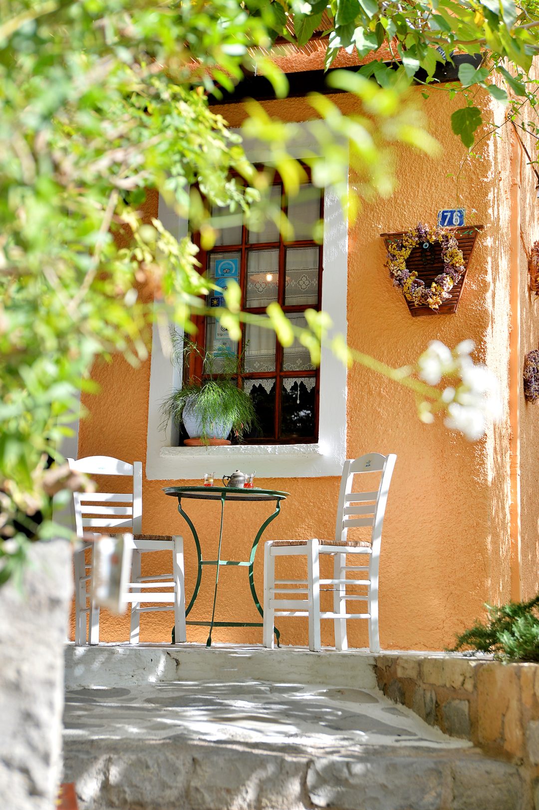 Vagia Traditional Hotel exterior nestled in Aegina Greece