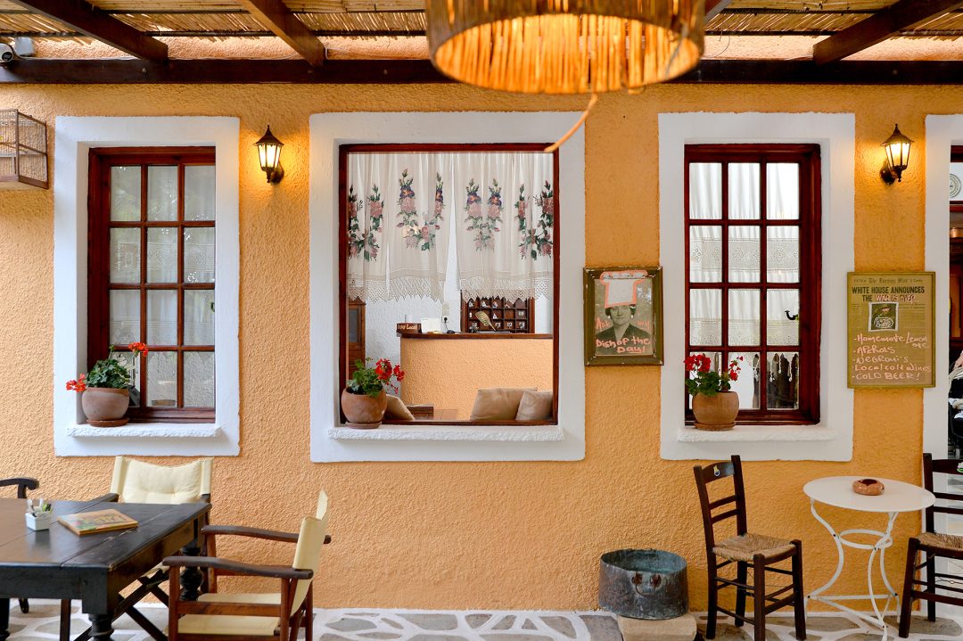 Vagia Traditional Hotel exterior nestled in Aegina Greece