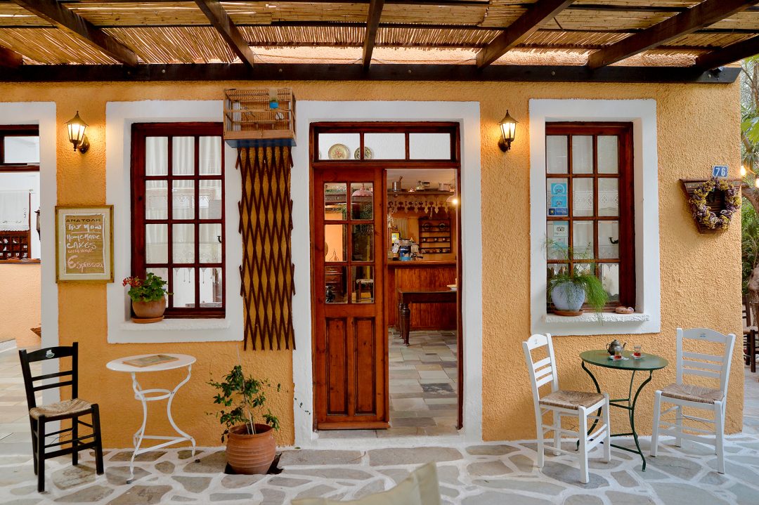 Vagia Traditional Hotel exterior nestled in Aegina Greece
