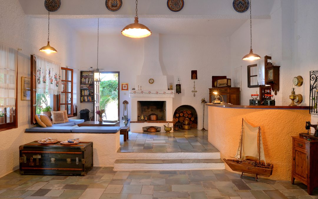 Vagia Traditional Hotel exterior nestled in Aegina Greece