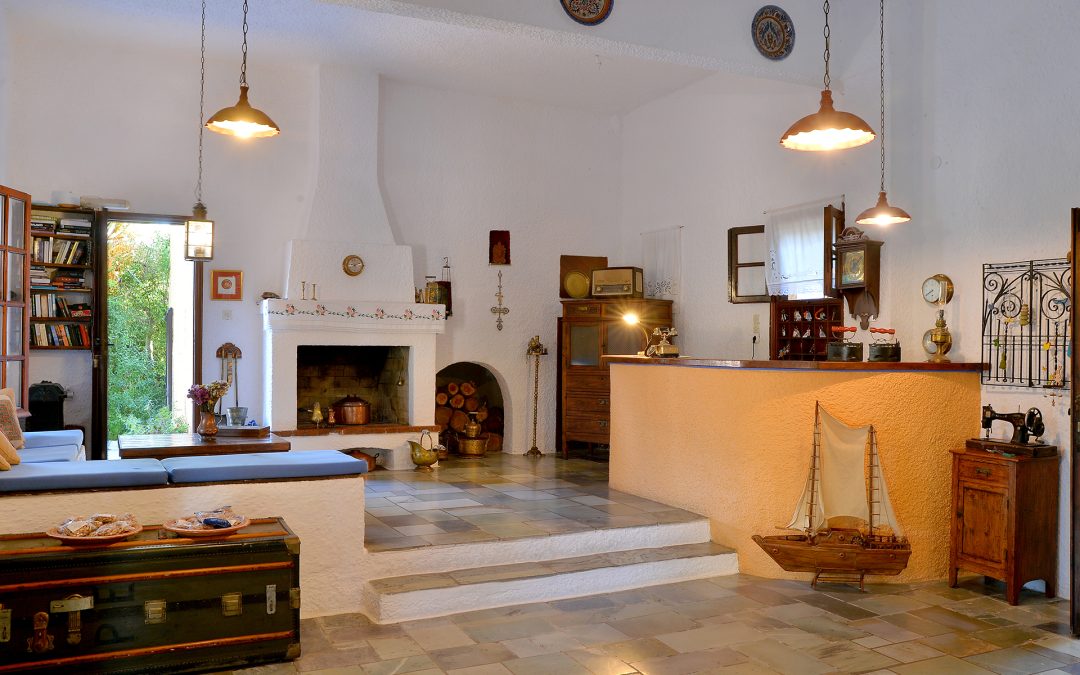 Vagia Traditional Hotel exterior nestled in Aegina Greece