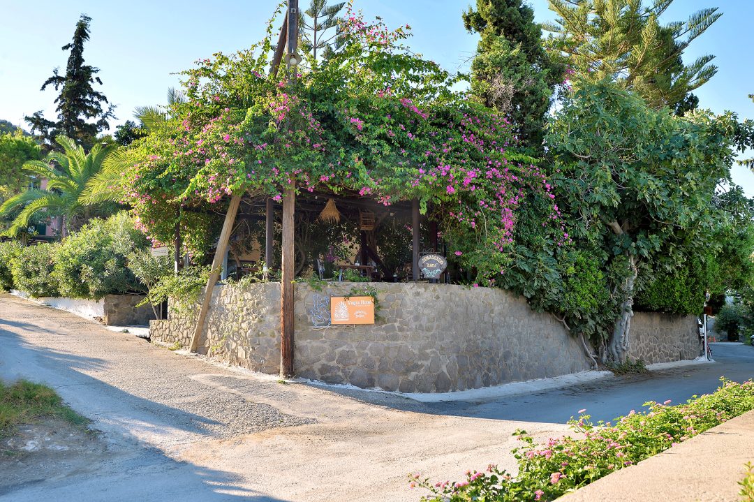 Vagia Traditional Hotel exterior nestled in Aegina Greece