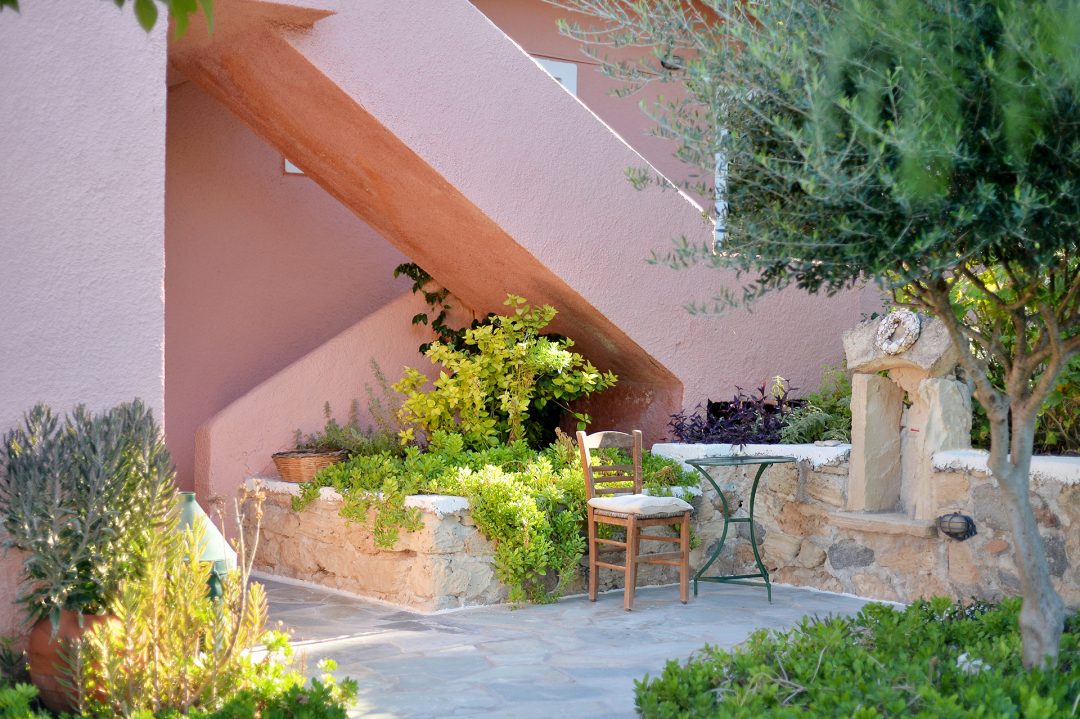 Vagia Traditional Hotel exterior nestled in Aegina Greece