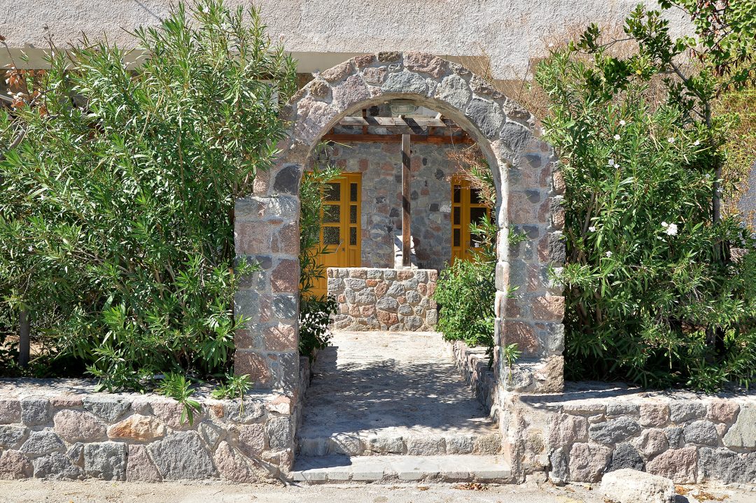 Vagia Traditional Hotel exterior nestled in Aegina Greece